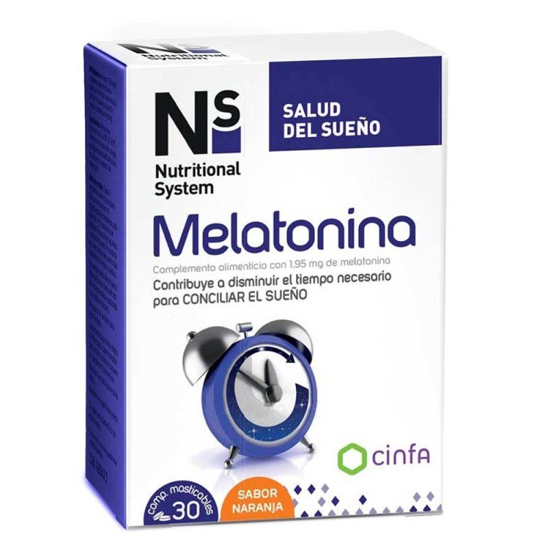 Ns Melatonina sabor naranja, 30 comprimidos masticables